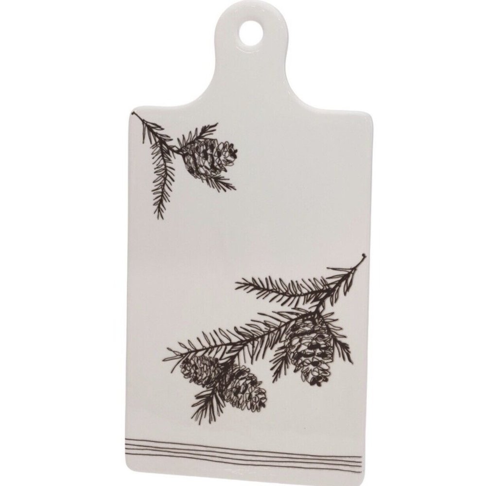 White Pine Trivet TRAY Rectangle Cheese Tray or Trivet Christmas 13” L X…